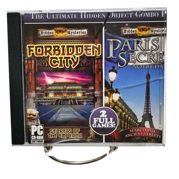 Hidden Mysteries Forbidden City & Paris Secrets PC CD-ROM 2 Video Game On 1 Disc - Picture 1 of 4